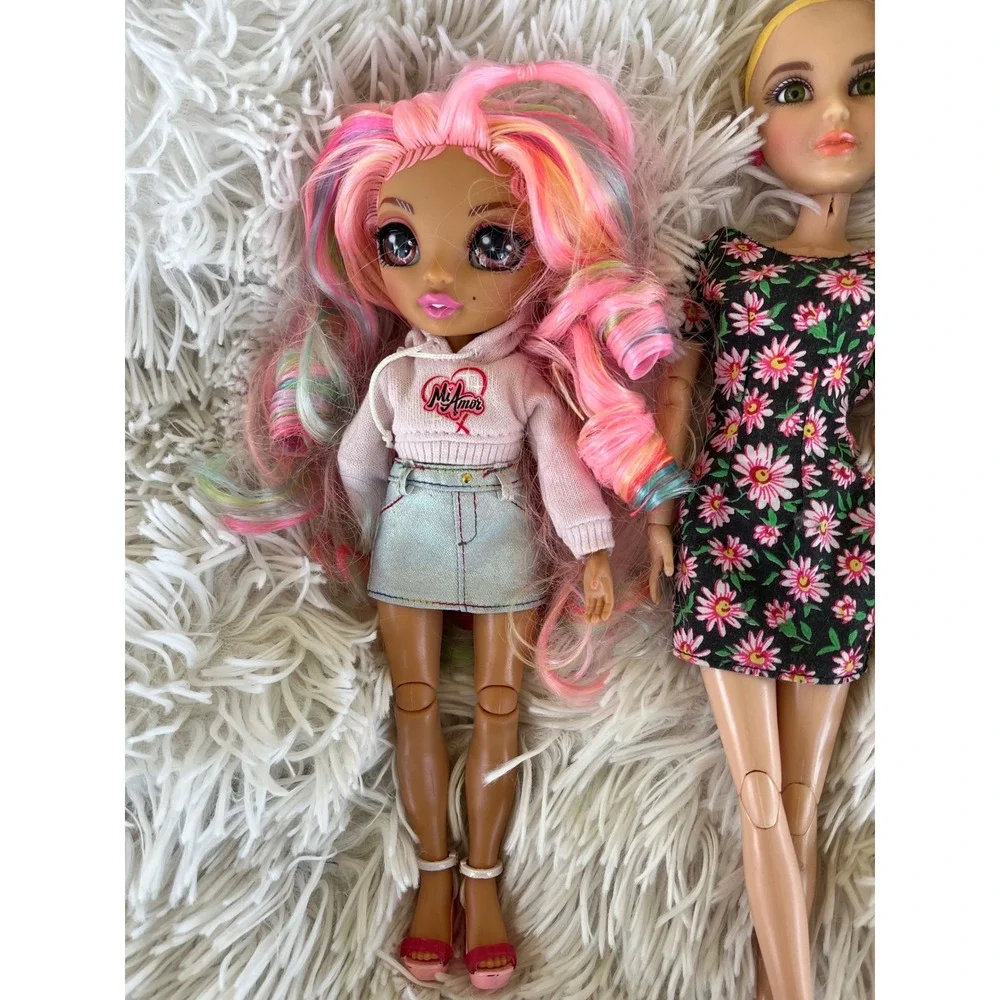 Rainbow High Kia Hart Barbie Christie Mixed Fashion Doll Lot‎ of 3 Custom OOAK